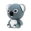 2Pcs Flash Disk : 1Pcs 32GB USB 2.0 Owl Memory Stick Rose Red & 1Pcs Mini Animal Cartoon Grey. 