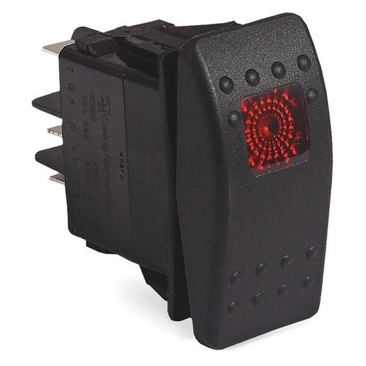 Universal Rocker Switch Button LED Light Lamp 4pin Switch | Daraz.pk