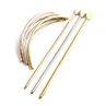 Women Hollow Out Geometric Elliptical Leaf Updo Hairpin Barrette Hair Accessory. 