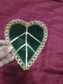 1pcs Green Pan Patta for Mayon Mehndi  Rasam bridal Groom  Mayoon Rasm e Hina Leaf for Girl Boy Women Men  Mayoon Beautiful soft Velvet Paan patta. 