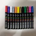Professional Flysea Calligraphy Cut Paint Marker, Set of 12. 