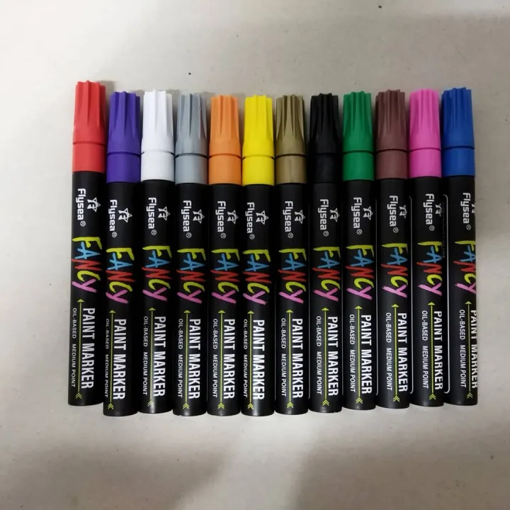 Professional%20Flysea%20Calligraphy%20Cut%20Paint%20Marker,%20Set%20of%2012%20-%20Image%203