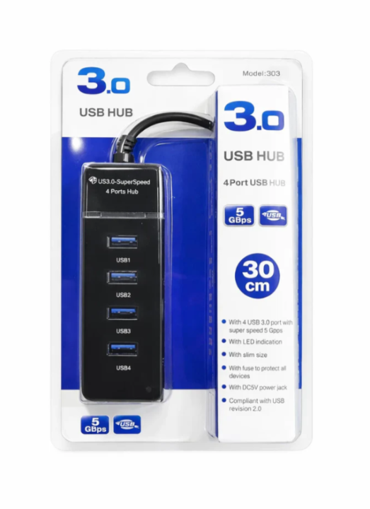 USB 3.0 Hub  Multi USB Splitter Hub 30cm Long cable Multiple Expander for Computer Laptop PC Accessories Usb adapter