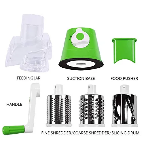 Manual%20Vegetable%20Slicer,%20Vegetable%20Slicer,%203-in-1%20Multi-Function%20Drum%20Grater,%20Veggie%20Chopper%20Rotary%20Drum%20Grater,%20Cheese%20Grater%20with%203%20Stainless%20Steel%20Cutting%20Drums%20(Green)%20-%20Image%203