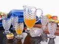 Fish Style Jug Glass Water Set 7 pcs. 