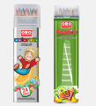 ORO Coloroid/Kolortots Color Pencil Box - 24 Colors. 
