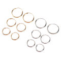 3 Pair/Set Fashion Women Girl Simple Round Circle Small Ear Stud Earring. 