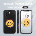 Jizetin for OPPO F19 Pro / A94 Case Personality Cartoon Smiley Emoticon Pack Phone Case Soft Thin Liquid Silicone Creative Phone Protective Case. 