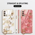 Love Bracelet case for OPPO F19 Back Cover Bauhinia Flower Case OPPO A74 A95 4G. 