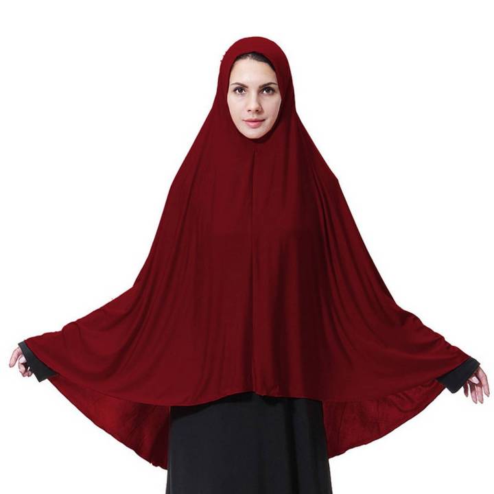 prayer Namaz scarf Makhna scarf with niqab for girls & women MAROON COLOR