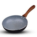 Chef Nonstick Triple Layer nonstick Round Fry Pan with Wooden Texture Handles 18cm. 