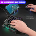 V100 Multifunctional One-Handed Keyboard Left-Handed Suit Compact Mini Portable With Mobile Phone Artifact Backlit Gaming Keyboard. 
