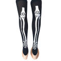Halloween Party Bloody Skeleton Cobweb Bat Stockings Women Thigh High Socks. 