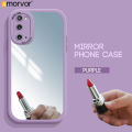 AMORVOR for Samsung S20 Back Cover Soft Silicone Slim Mirror Solid Color Back Shockproof Protective Phone Case. 