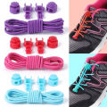 1Set Stretching Lock Lace 25 Colors Shoe Laces Elastic Sneaker Shoelaces Shoestrings Running Jogging Triathlon. 