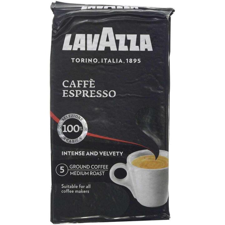 Lavazza Espresso Ground Coffee Black 250gm
