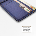 Slim wallet mini small wallet for boys, men stylish small wallet card holder for Students  BLUE CAMEL COFFEE BROWN. 