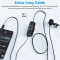 3 Years Warranty - BY-M1 Pro Ⅱ  Universal Lavalier Microphone For Laptop Camera Computer Mobile. 