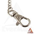 Durable Safety Keychain with Hook and Chain for Bike, Jeans, Wallet, Backpack. 