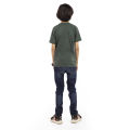 Spiffy Green Half Sleeves T-shirt for Boys (7-12 years) - Selfie Design - Stylish and Comfortable Tee. 