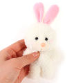 Cute Love Blush Little White Rabbit Soft Cotton Animal Plush Stuffed Toy KeyChai. 
