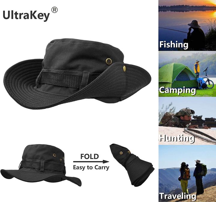Sun%20Hat%20for%20Men%20Cotton%20Summer%20Breathable%20Foldable%20Safari%20Boonie%20Hat%20-%20Image%206