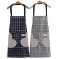 1Pcs Striped Waterproof Polyester Bib Apron Woman Adult Bibs Home Cooking Baking Coffee Shop Cleaning Aprons Kitchen Accessory. 