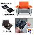 Pack Of 18 Self Adhesive Rubber Pads for Furniture Floor Scratch Protection , Furniture Felt Pads Chair Leg Floor Protectors for Furniture Leg. 