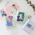 3 inch Cute Mini Glitter Photo Album 36 Pockets Glitter Jelly Color Photo Album Kpop Binder Photocard Holder Collect Book 215#. 