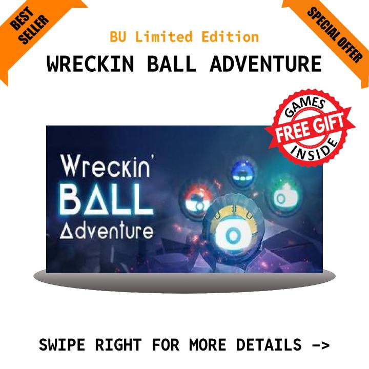 WRECKIN BALL ADVENTURE Game for PC - with complete Installation Guide - GoogleDrive/MediaFire Download - QR Codes + 1 Extra free Game