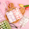 INS Cute Student Access Control Card Holder Work ID Protection Cover with Keychain. 