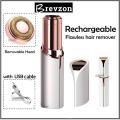 Flawless hair remover - Rechargeable - Facial hair remover, with USB charging cable - LED light - Mini Shaver for women - Hair Remover  - Portable. 