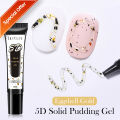 LYCUTE 10ml 5D Solid Pudding Nail Gel Translucent Korean Style Liner Emboss Painting Texture Gel Nail Art Decoration. 