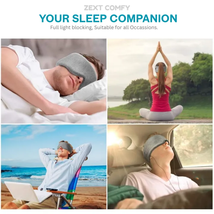 ZEXT%20Cotton%20Sleep%20Eye%20Mask%20for%20Men%20Women%20Travel%20Blind%20Fold%20Zero%20Pressure%20Sleeping%20Eye%20Mask%20with%20Adjustable%20Strap%20-%20Image%209