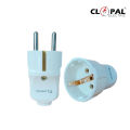 Brand Quality Male & Female Electrical Plug Adapter White French Standard Socket. 