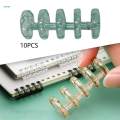 10x 5 Rings Loose Leaf Binder Rings Removable Binding Spines DIY Comb Binding Rings for School. 