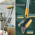 3 in 1 Bathroom Cleaning Brush with Wiper Upgraded Tiles Cleaning Brush Bathroom Brush with Long Handle 180° Rotate Bathroom Floor Cleaning Brush Bathroom Cleaning Accessories. 