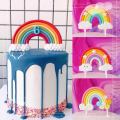 Birthday cake cute decoration accessories rainbow cake rainbow decoration wedding party wedding cake decoration supplies. 
