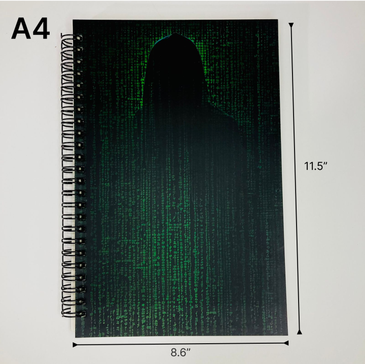 Spiral Notebook Diary | A4 & A3 Size | AI Timeless Student Notebook | 200 Pages