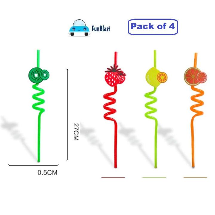 Reusable%20Straws%20for%20Kids,%20Fruit%20/%20Cartoon%20Shape%20Spiral%20Drinking%20Straw%20(Assorted)%20-%20Pack%20of%204%20-%20Image%203