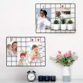 Grid Panel, Photo Wall Display, Metal Mesh Wall Decor, Multi functional Hanging Picture Wall, DIY, Art Display,. 