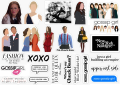 25pcs GOSSIP GIRL xoxo sticker pack of 2000s tv show for girls mean girls clueless cute aesthetic stickers pink. 
