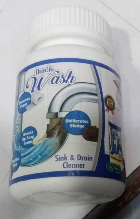 Powerful Sink and Drain Cleaner Portable Powder Cleaning Tool Chemical Powder Agent for Kitchen Toilet Pipe Dredging - 135gm (works in 30 mins)