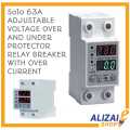 Over and Under Voltage Protector, Adjustable Relay SOLO. 
