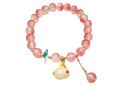 Cross-border new bracelet two-color crystal imitation jade glass Hetian jade rabbit bracelet women's wholesale jade rabbit beaded jewelry. 