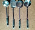 High quality stainless steel cooking spoon 4 Spoon Set Steel Kitchen Cooking / Kitchen Utensils / Serving Spoons. 