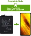 POCO X3 NFC / X3 Pro  Battery Replacement BN57 Battery with 5160mAh _ Black. 