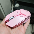 【6 Buttons】 Gaming Mouse RGB with 3200dpi - Breathing LED Light Wired Optical Mouse with Mouse Pad for PC, Computer, Gaming, Laptop, Pubg, Mobile - Pink Color for Girls by FunBug. 
