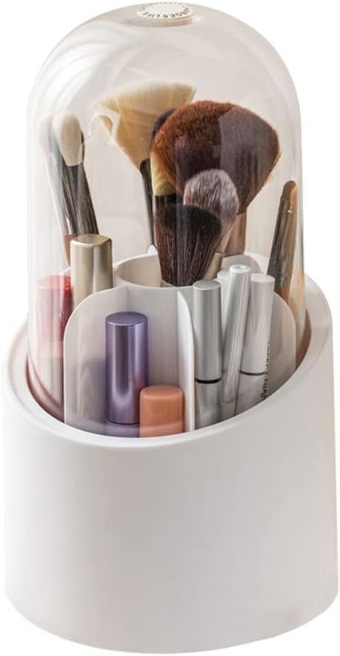 360%C2%B0%20Degree%20Rotating%20Makeup%20Brush%20Holder%20with%20Dustproof%20Lid%20%7C%20Cosmetic%20Brush%20Case%20%7C%20Countertop%20Brushes%20Holder%20-%20Image%202