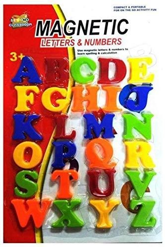Magnetic Capital Letters for Educating Kids in Fun Educational Alphabet Refrigerator Magnets Toy for Preschool Learning Spelling (26 Alphabets)